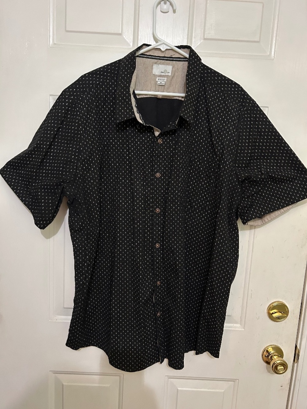 Craft + Flow, 3XL, Stretch Short Sleeve Shirt, Black